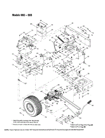 Lift Handle / Lift Shaft / Frame Parts For Bolens Front-Engine Lawn Tractor 665 From Appliancepartspros.Com