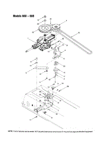 Single-Speed Transmission / Belt Parts For Bolens Front-Engine Lawn Tractor 665 From Appliancepartspros.Com