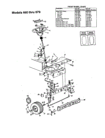 Steering Parts For Mtd Front-Engine Lawn Tractor 665 From Appliancepartspros.Com