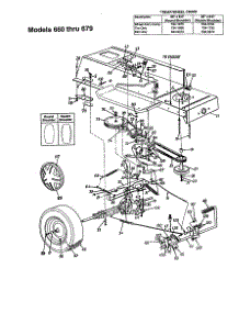 Drive Parts For Mtd Front-Engine Lawn Tractor 665 From Appliancepartspros.Com