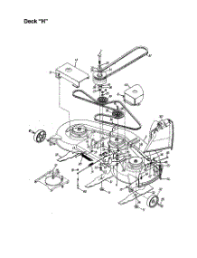 Deck "H" Parts For Mtd Front-Engine Lawn Tractor 665 From Appliancepartspros.Com