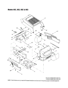 Grille Assembly - 662,663,682,683 Parts For Bolens Front-Engine Lawn Tractor 680 From Appliancepartspros.Com