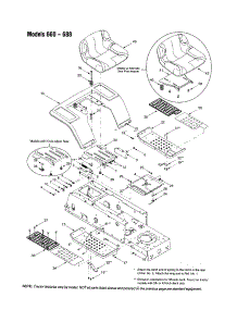 Seat Assembly Parts For Bolens Front-Engine Lawn Tractor 680 From Appliancepartspros.Com