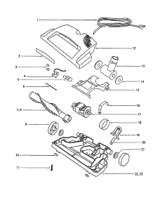Powerhead Assembly, Complete parts for Eureka Canister Vacuum 6826A-1 from AppliancePartsPros.com