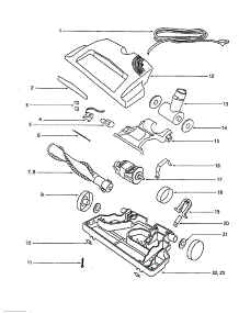 Powerhead Assembly, Complete parts for Eureka Canister Vacuum 6865D-2 from AppliancePartsPros.com
