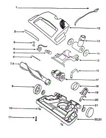 Powerhead Assembly, Complete parts for Eureka Canister Vacuum 6877B-2 from AppliancePartsPros.com