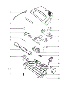 Powerhead Assembly parts for Eureka Canister Vacuum 6878A-1 from AppliancePartsPros.com