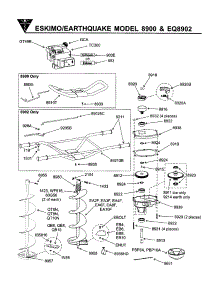 Digger Assembly-Models 8900 & Eq8902 Parts For Earthquake Hole Digger 9000 From Appliancepartspros.Com