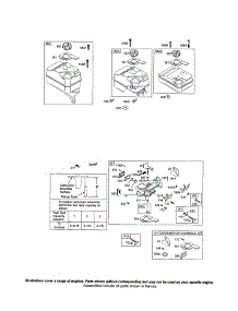 Carburetor / Tank-Fuel parts for Briggs & Stratton Lawn & Garden Engine 91200 (0002-1388) from AppliancePartsPros.com