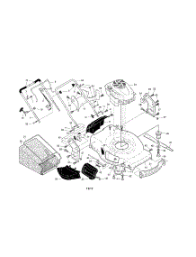 Engine / Housing / Handle parts for Craftsman Gas Walk-Behind Mower 917255501 from AppliancePartsPros.com