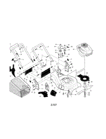 Handle / Engine / Housing / Grassbag parts for Craftsman Gas Walk-Behind Mower 917370530 from AppliancePartsPros.com
