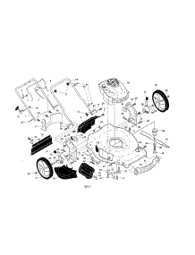 Engine / Housing / Handle parts for Craftsman Gas Walk-Behind Mower 917370620 from AppliancePartsPros.com