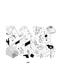 Engine / Housing / Handle / Grassbag parts for Craftsman Gas Walk-Behind Mower 917370741 from AppliancePartsPros.com