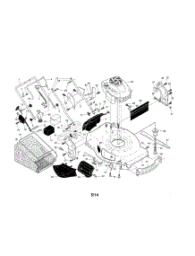 Engine / Housing / Handle parts for Craftsman Gas Walk-Behind Mower 917370935 from AppliancePartsPros.com