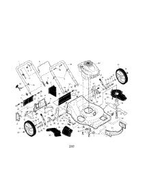 Engine / Housing / Handle parts for Craftsman Gas Walk-Behind Mower 917371620 from AppliancePartsPros.com
