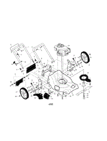 Engine / Housing / Handle parts for Craftsman Gas Walk-Behind Mower 917376091 from AppliancePartsPros.com