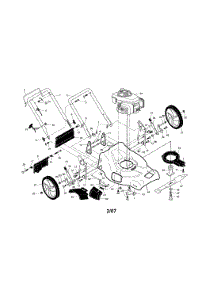 Engine / Housing / Handle parts for Craftsman Gas Walk-Behind Mower 917376095 from AppliancePartsPros.com