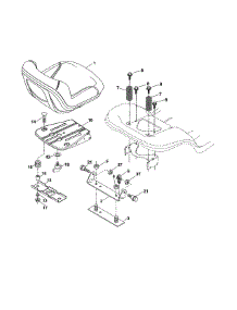 Seat parts for Ariens Front-Engine Lawn Tractor 935335 from AppliancePartsPros.com