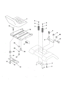 Seat parts for Ariens Front-Engine Lawn Tractor 96016002701 from AppliancePartsPros.com