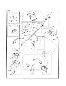Electrical parts for Ariens Front-Engine Lawn Tractor A19K42 (96046000200) from AppliancePartsPros.com