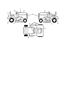 Decals parts for Ariens Front-Engine Lawn Tractor A20K46YT (96046000300) from AppliancePartsPros.com