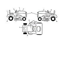 Decals parts for Ariens Front-Engine Lawn Tractor A23BH46 from AppliancePartsPros.com