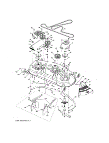 Mower Deck parts for Ariens Front-Engine Lawn Tractor A25K54YT (96046000400) from AppliancePartsPros.com
