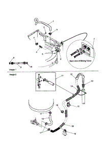 Mixing Valve And Hoses parts for Amana Washer ALW210RMW-PALW210RMW from AppliancePartsPros.com