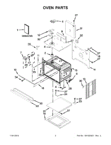 Oven Parts parts for Amana Electric Wall Oven AWO6313SFW01 from AppliancePartsPros.com