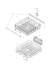 Racks parts for Crosley Dishwasher CDB500CGC0 from AppliancePartsPros.com