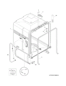 Tub parts for Crosley Dishwasher CDB500NW3A from AppliancePartsPros.com