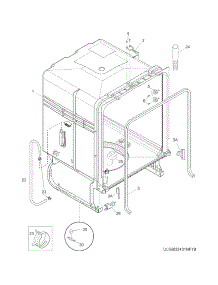 Tub parts for Crosley Dishwasher CDB900NB2A from AppliancePartsPros.com