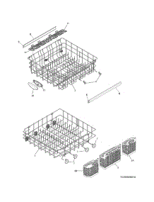 Racks parts for Crosley Dishwasher CDB900NS4A from AppliancePartsPros.com