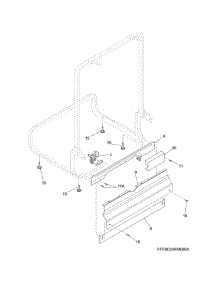 Frame parts for Crosley Dishwasher CDB900NW5A from AppliancePartsPros.com