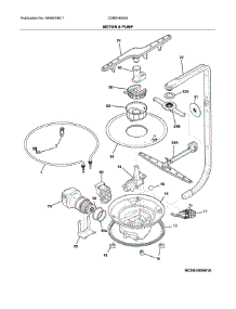 Motor & Pump parts for Crosley Dishwasher CDBEH600SS0A from AppliancePartsPros.com