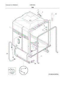 Tub parts for Crosley Dishwasher CDBEH950SS1A from AppliancePartsPros.com