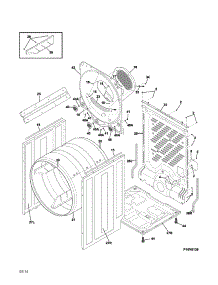 Cabinet / Drum parts for Crosley Dryer CDE4701QW0 from AppliancePartsPros.com