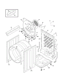 Cabinet / Drum parts for Crosley Dryer CDEC450KW0 from AppliancePartsPros.com