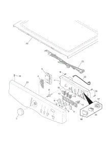 Controls / Top Panel parts for Crosley Dryer CDG5000FW1 from AppliancePartsPros.com