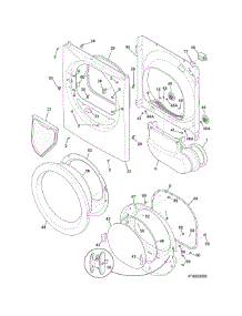 Front Panel / Lint Filter parts for Crosley Dryer CDG7300RW0 from AppliancePartsPros.com