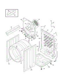 Cabinet / Drum parts for Crosley Dryer CDG7500KW0 from AppliancePartsPros.com