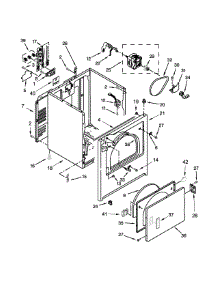 Cabinet Parts parts for Crosley Dryer CED137SDW1 from AppliancePartsPros.com