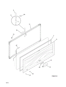 Door parts for Crosley Chest Freezer CFC162RCA from AppliancePartsPros.com