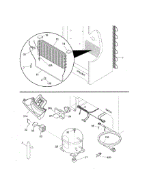 System parts for Crosley Upright Freezer CFUF21CDMB0 from AppliancePartsPros.com