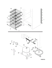 System parts for Crosley Freestanding Freezer CFUMC17QWB from AppliancePartsPros.com