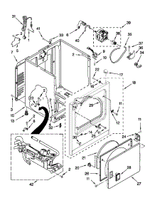 Cabinet Parts parts for Crosley Dryer CGD137SXQ1 from AppliancePartsPros.com