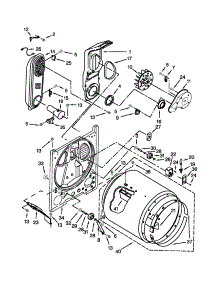 Bulkhead Parts parts for Crosley Dryer CGD147SBW1 from AppliancePartsPros.com