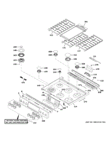 Control Panel & Cooktop parts for Ge Gas Range CGS700P3M2D1 from AppliancePartsPros.com
