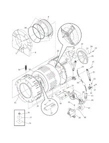Motor / Tub parts for Crosley Laundry Center CLCE900FW0 from AppliancePartsPros.com