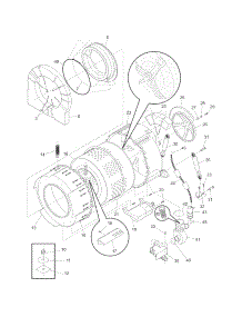 Motor / Tub parts for Crosley Laundry Center CLCE900FW2 from AppliancePartsPros.com